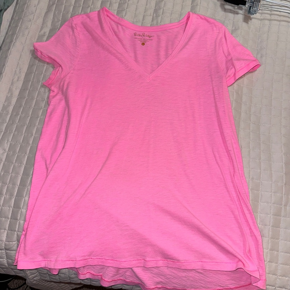 Hot pink Lilly Pulitzer Cotton Top Large